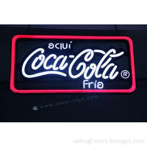 Outdoor LED Neon Coca Cola Light Sign / Message Word Letter